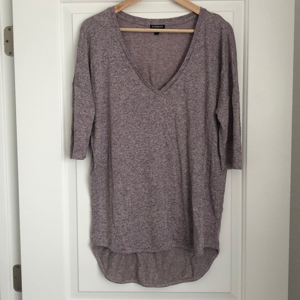 Express Lightweight Sweater - Light Purple
